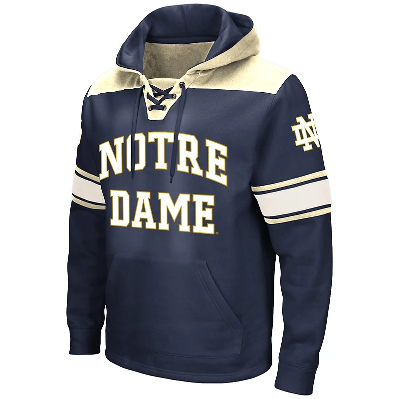Chandail à capuchon lacets Notre Dame Fighting Irish Big & Tall Colosseum Navy pour hommes