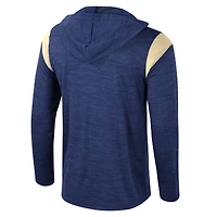 Men's Colosseum Navy Notre Dame Fighting Irish Dozer Half-Zip Windshirt