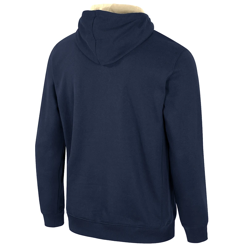 Sweat à capuche demi-zippé Colosseum Navy Notre Dame Fighting Irish pour hommes