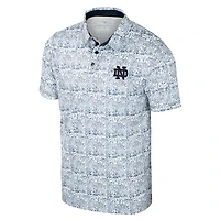 Men's Colosseum  Navy Notre Dame Fighting Irish It's Time! All Over Print Polo