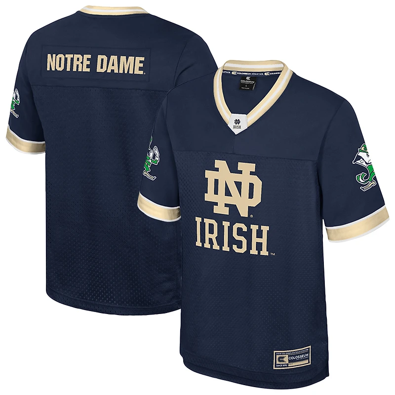 Maillot de football américain Colosseum Navy pour homme des Fighting Irish Notre Dame, « Rien que les coups »