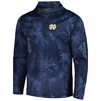 Haut à capuche léger imprimé Colosseum Navy Notre Dame Fighting Irish Palms pour hommes
