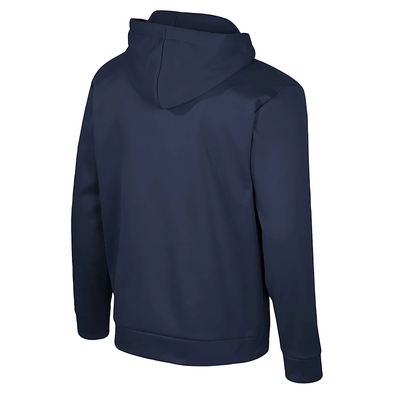 Men's Colosseum Navy Notre Dame Fighting Irish Quarter-Zip Hoodie