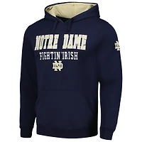 Men's Colosseum Navy Notre Dame Fighting Irish Sunrise Pullover Hoodie