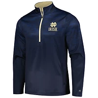 Colosseum Navy Notre Dame Fighting Irish The Machine Veste à demi-zip pour homme