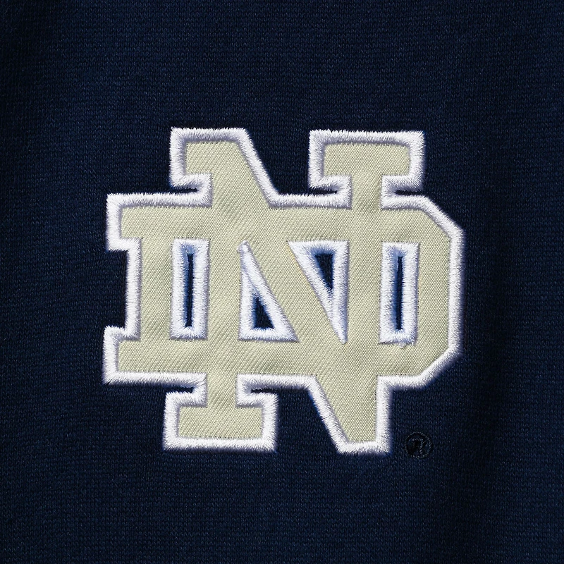 Men's Colosseum Navy Notre Dame Fighting Irish Tortugas Logo Quarter-Zip Jacket