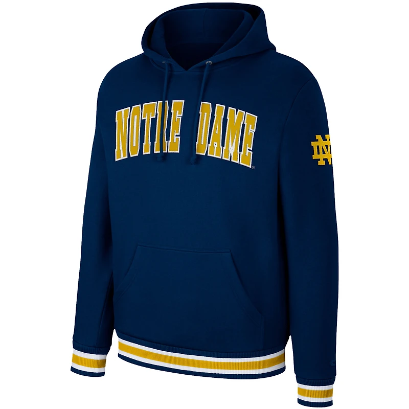 Sweat à capuche Colosseum Navy Notre Dame Fighting Irish Varsity Arch pour homme