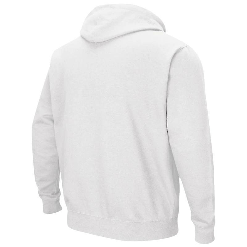 Men's Colosseum White Notre Dame Fighting Irish Arch & Logo 3.0 Pullover Hoodie