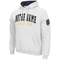 Men's Colosseum White Notre Dame Fighting Irish Double Arch Pullover Hoodie