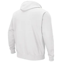 Men's Colosseum White Notre Dame Fighting Irish Double Arch Pullover Hoodie