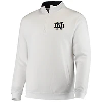 Men's Colosseum White Notre Dame Fighting Irish Tortugas Logo Quarter-Zip Jacket