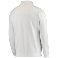 Men's Colosseum White Notre Dame Fighting Irish Tortugas Logo Quarter-Zip Jacket
