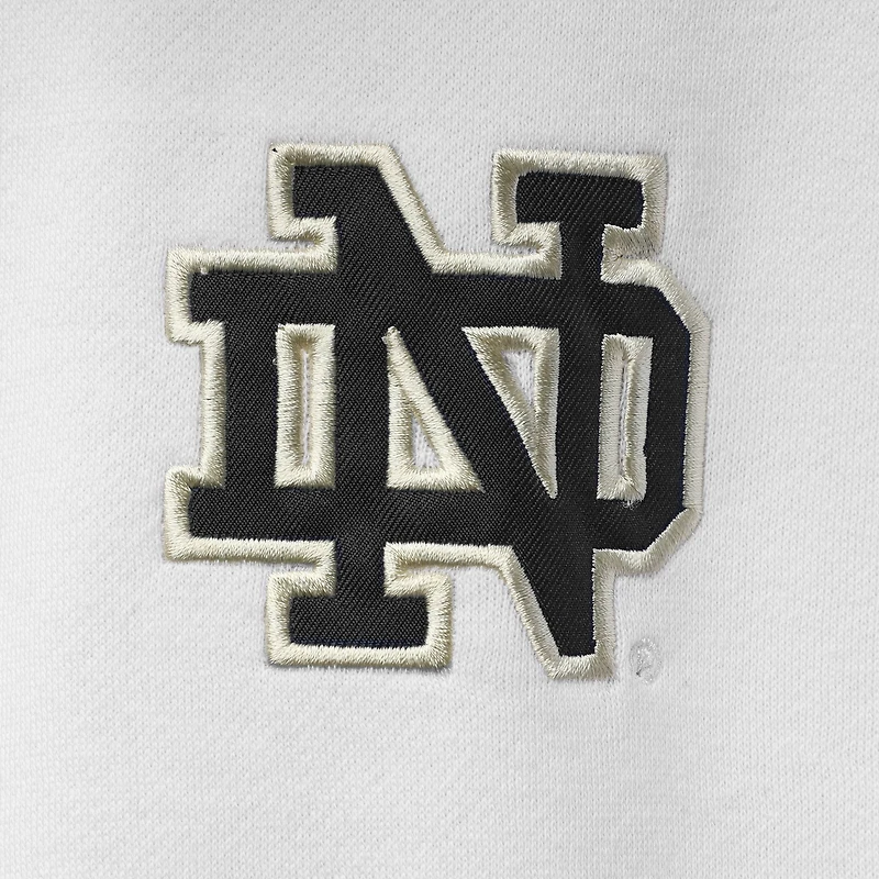 Men's Colosseum White Notre Dame Fighting Irish Tortugas Logo Quarter-Zip Jacket