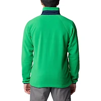 Veste polaire Columbia verte Notre Dame Fighting Irish Flanker IV pour homme avec fermeture éclair intégrale Raglan