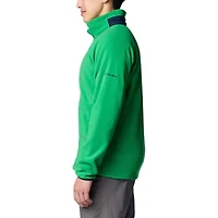 Veste polaire Columbia verte Notre Dame Fighting Irish Flanker IV pour homme avec fermeture éclair intégrale Raglan