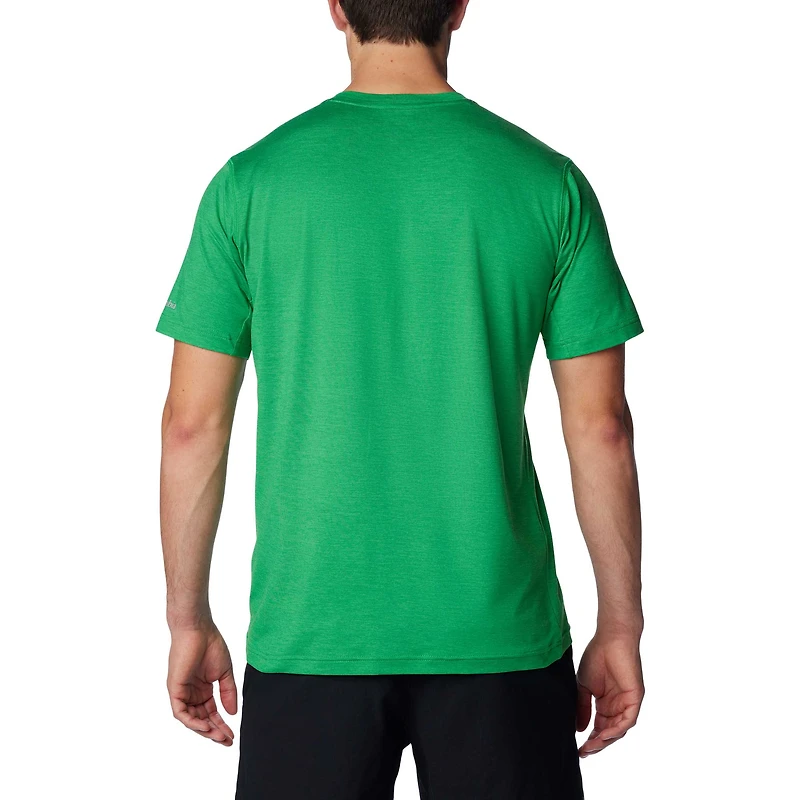T-shirt vert Columbia Notre Dame Fighting Irish Tech Trail Omni-Wick Pocket pour hommes