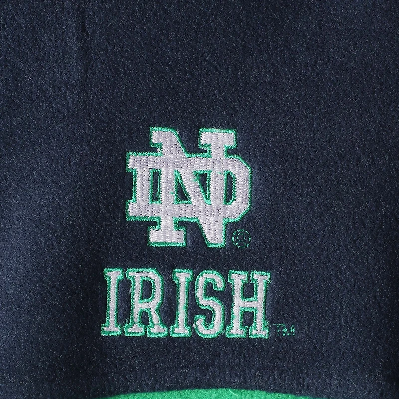 Veste Columbia Notre Dame Fighting Irish Flanker III Fleece Team pour homme, bleu marine/vert