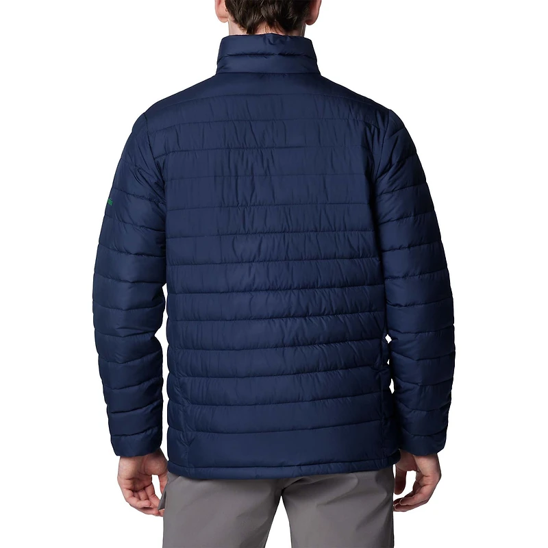 Veste isolante entièrement zippée Omni-Heat Infinity Double Blitz de Columbia pour homme, bleu marine, Notre Dame Fighting Irish