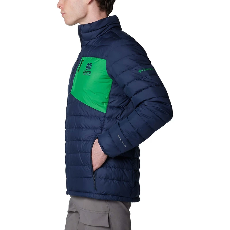 Veste isolante entièrement zippée Omni-Heat Infinity Double Blitz de Columbia pour homme, bleu marine, Notre Dame Fighting Irish