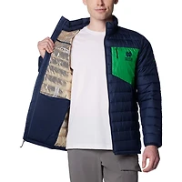 Veste isolante entièrement zippée Omni-Heat Infinity Double Blitz de Columbia pour homme, bleu marine, Notre Dame Fighting Irish