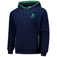 Men's  Columbia Navy Notre Dame Fighting Irish Flanker Fleece Pullover Hoodie