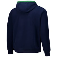 Men's  Columbia Navy Notre Dame Fighting Irish Flanker Fleece Pullover Hoodie