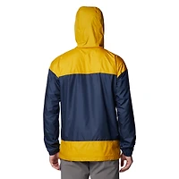 Men's Columbia Navy Notre Dame Fighting Irish Flash Challenger II Omni-Shade Full-Zip Hoodie Windbreaker Jacket