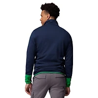 Pull-over demi-zippé Omni-Wick bleu marine Columbia Notre Dame Fighting Irish Hike pour homme