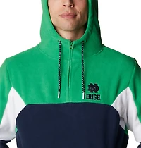 Sweat à capuche Columbia bleu marine/vert Notre Dame Fighting Irish Lodge pour homme