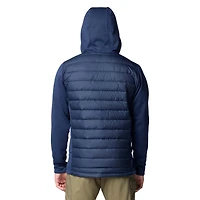 Veste à capuche hybride entièrement zippée Out-Shield de Columbia Navy Notre Dame Fighting Irish pour homme
