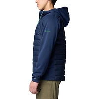 Veste à capuche hybride entièrement zippée Out-Shield de Columbia Navy Notre Dame Fighting Irish pour homme