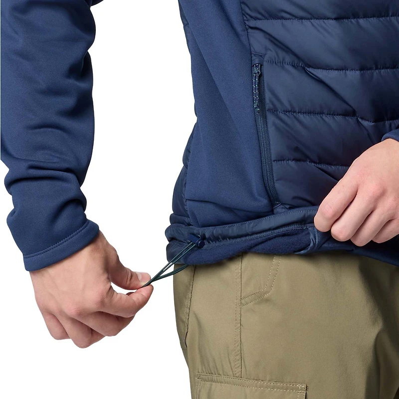 Veste à capuche hybride entièrement zippée Out-Shield de Columbia Navy Notre Dame Fighting Irish pour homme
