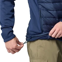 Veste à capuche hybride entièrement zippée Out-Shield de Columbia Navy Notre Dame Fighting Irish pour homme
