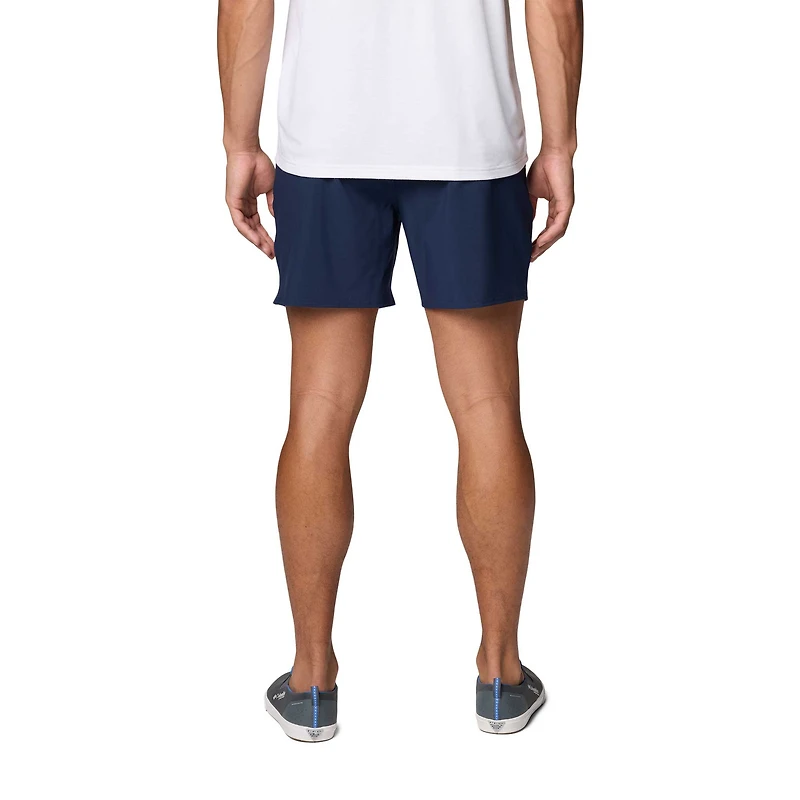 Men's Columbia Navy Notre Dame Fighting Irish PFG Terminal Roamer™ Omni-Shade™ Stretch Shorts