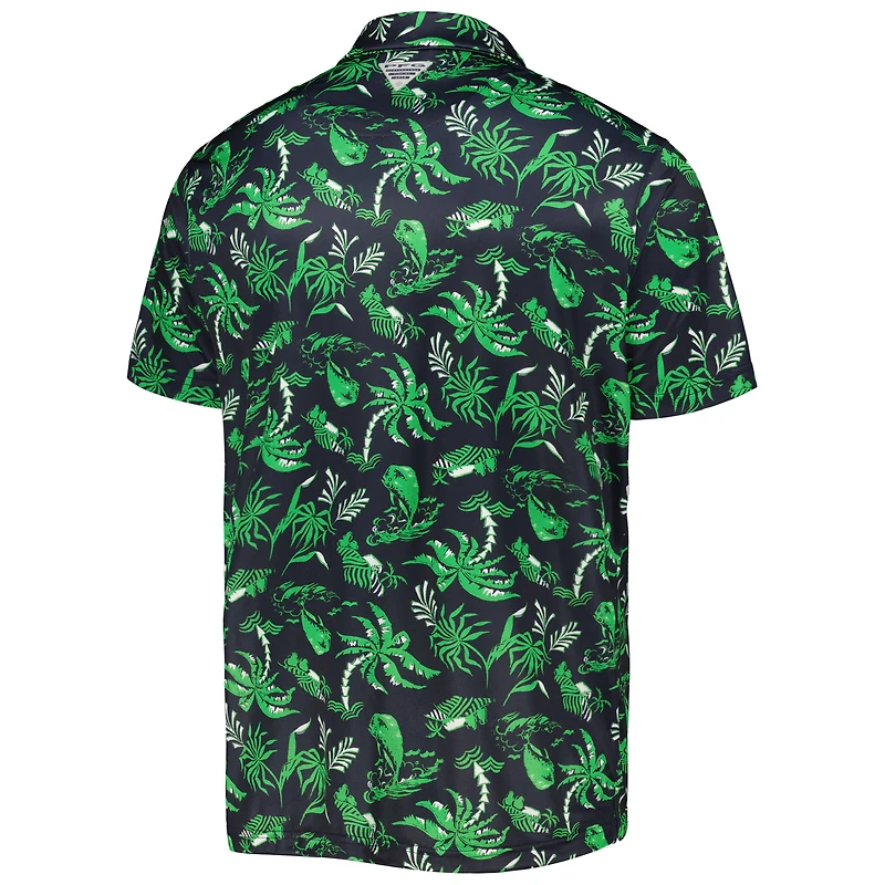 Men's Columbia Navy Notre Dame Fighting Irish Super Terminal Tackle Omni-Shade Polo