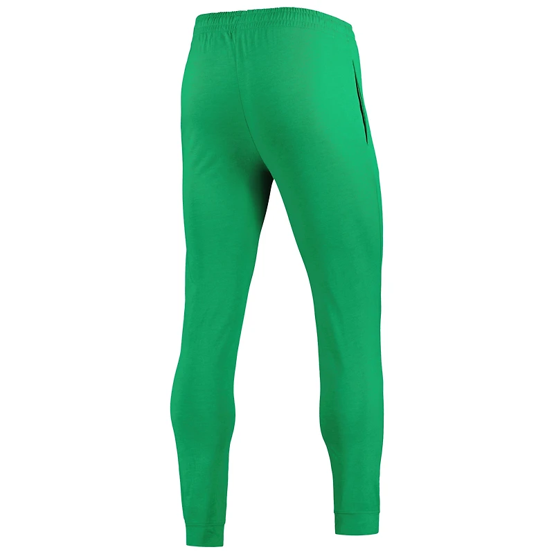 Ensemble pyjama à capuche et jogging manches longues pour homme Concepts Sport vert chiné/anthracite chiné Notre Dame Fighting Irish Meter