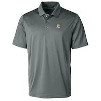 Men's Cutter & Buck  Gray Notre Dame Fighting Irish Alumni Logo Prospect Textured Stretch Polo