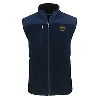 Gilet zippé en polaire Sherpa écologique Cascade bleu marine/bleu pour homme Cutter & Buck Notre Dame Fighting Irish « Play Like A Champion Today »