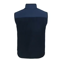 Men's Cutter & Buck  Navy Notre Dame Fighting Irish Cascade Eco Sherpa Fleece Full-Zip Vest