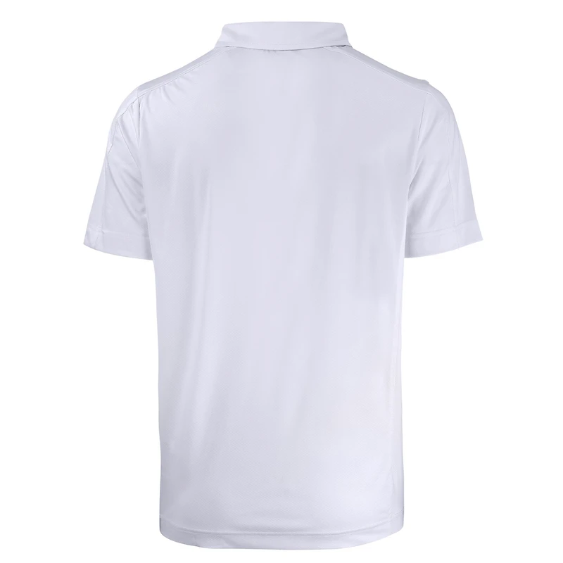 Men's Cutter & Buck White Notre Dame Fighting Irish Big Tall Play Like A Champion Today Prospect Eco Textured Stretch Recycled DryTec Polo