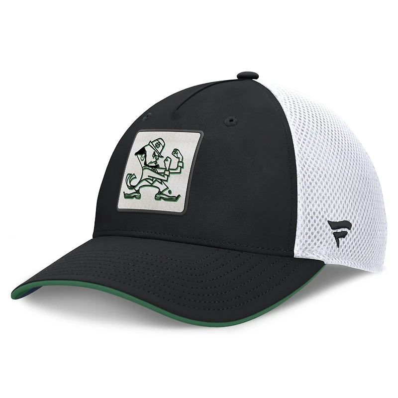 Casquette 5 panneaux Matter Flex noire Notre Dame Fighting Irish pour homme de Fanatics