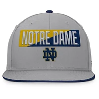 Men's Fanatics Gray Notre Dame Fighting Irish Duo Snapback Hat