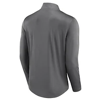 Men's Fanatics Gray Notre Dame Fighting Irish Tough Minded Quarter-Zip Top