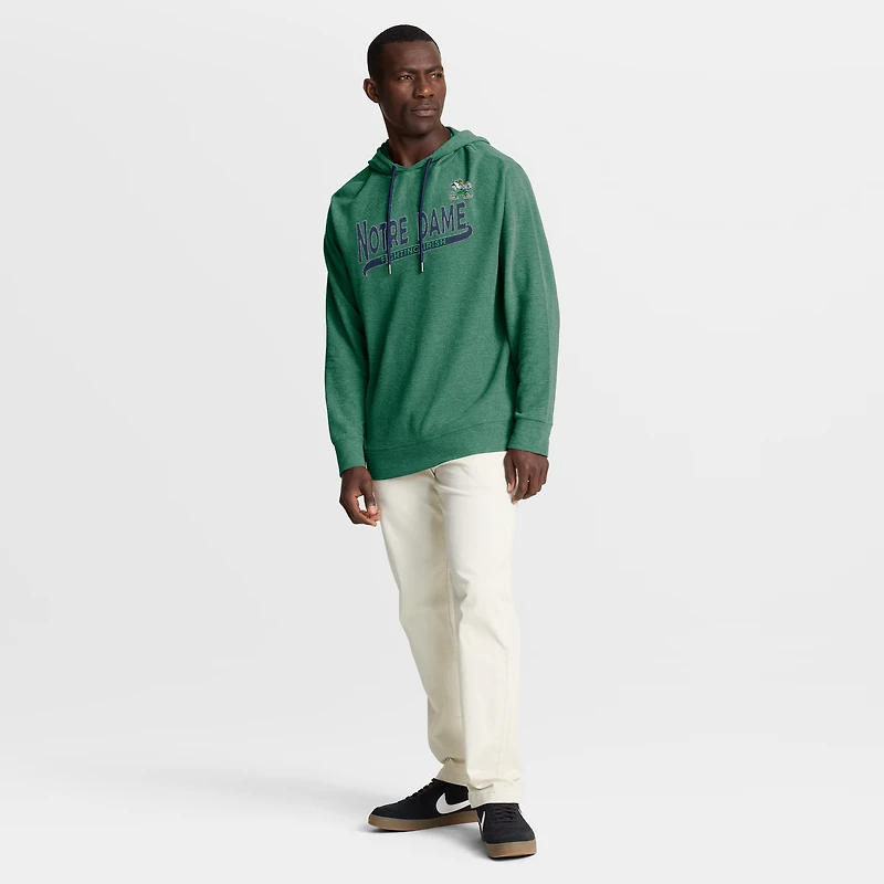 T-shirt à capuche manches longues Premium Huddle Up pour homme, vert, motif Notre Dame Fighting Irish Hometown