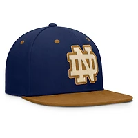 Casquette ajustée NoBo bleu marine/marron pour homme des Fighting Irish de Notre Dame