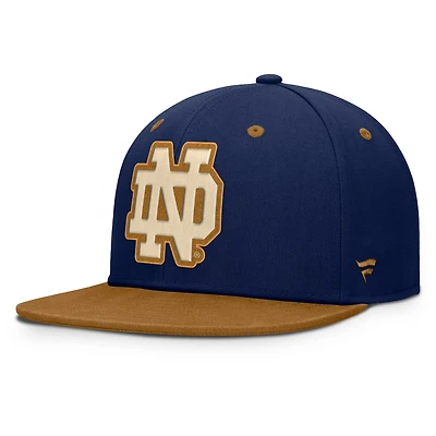 Casquette ajustée NoBo bleu marine/marron pour homme des Fighting Irish de Notre Dame