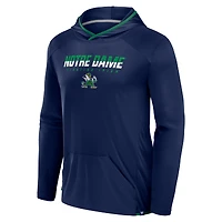 T-shirt à capuche de transition pour homme Fanatics bleu marine/vert Notre Dame Fighting Irish