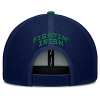 Men's Fanatics Navy/Kelly Green Notre Dame Fighting Irish Adapt Adjustable Trucker Hat