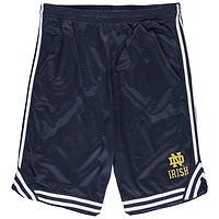 Short en maille à double rayure bleu marine Fanatics pour homme Notre Dame Fighting Irish Big & Tall