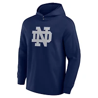 Sweat à capuche bleu marine Fanatics pour homme Notre Dame Fighting Irish Blaze Tri-Blend